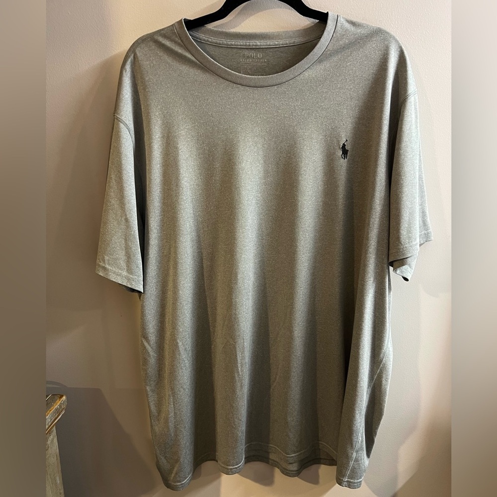 Ralph Lauren Performance Short Sleeve Crewneck T-Shirt in Light Gray